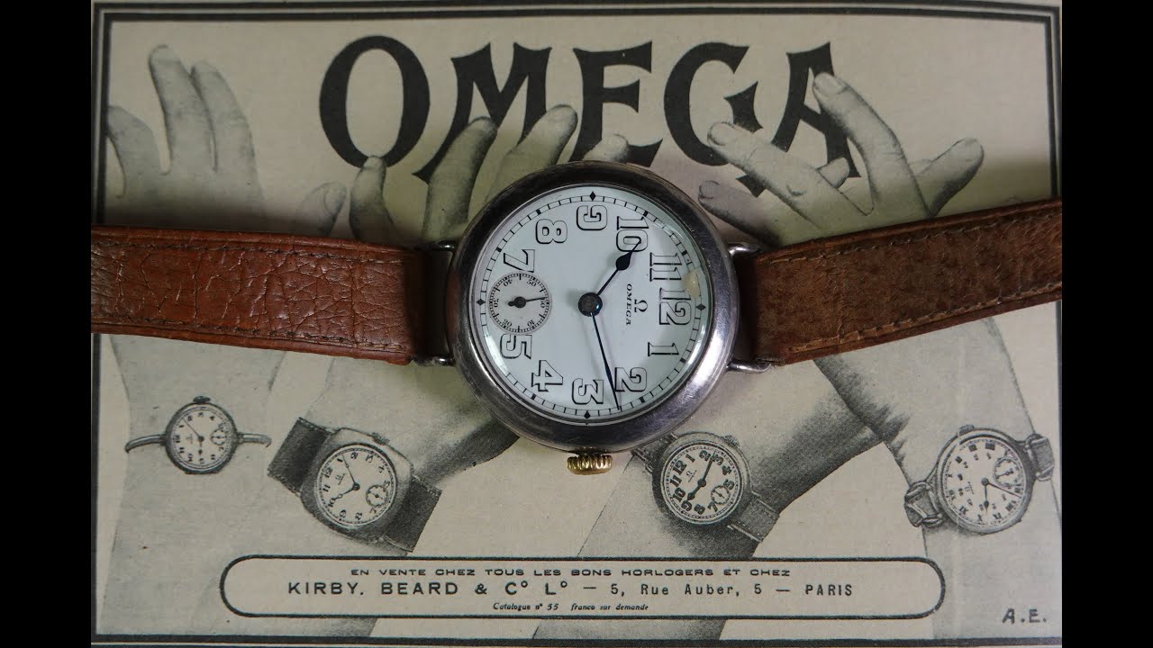 1916 Omega Silver Trench Watch with interesting WW1 and horological history.