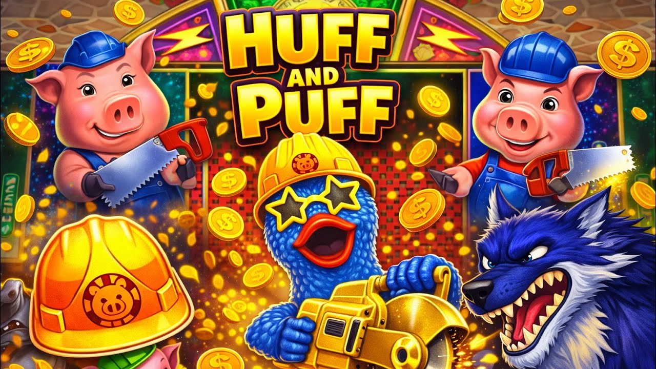 Бонусы слота Huff and Puff! Функция Golden Buzz Saw! Часть 2 #слоты
