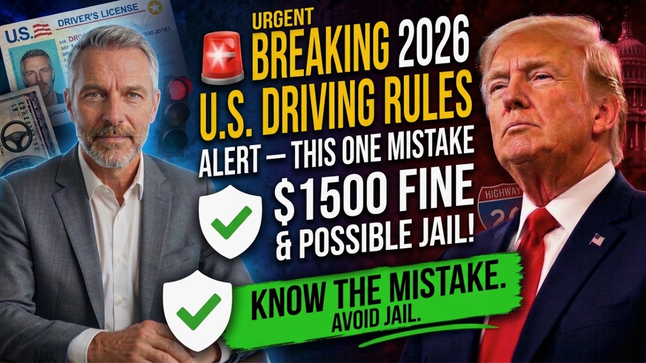 Urgent 2026 U S  Driving Rules Alert &mdash; $1500 Fine & Possible Jail for This One Mistake!
