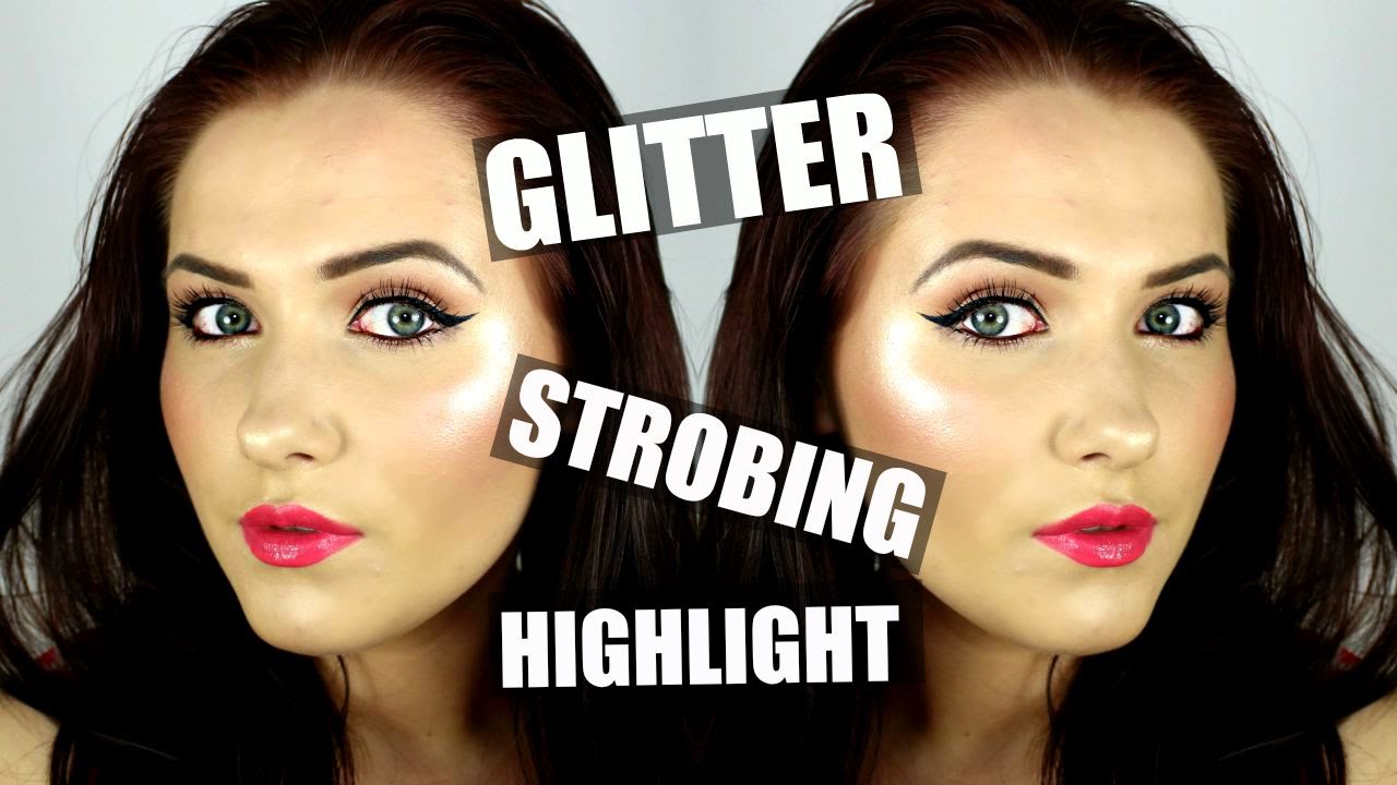 Glitter Strobing Highlight Make Up // So...? Ready For Summer ad &hearts;