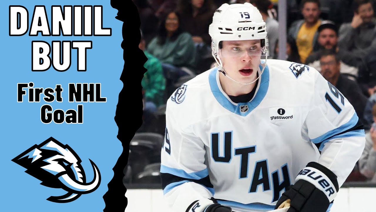 Daniil But #19 (Utah Mammoth) first NHL goal Dec 19, 2025