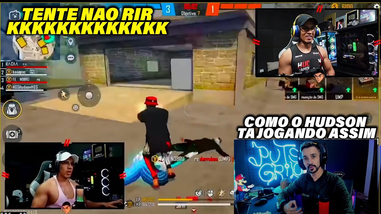 REACT DO HUDSON - COMO O HUDSON AMORIM TA JOGANDO ASSIM? FOI APROVADO? HIGHLIGHS EM CAMPS FREE FIRE