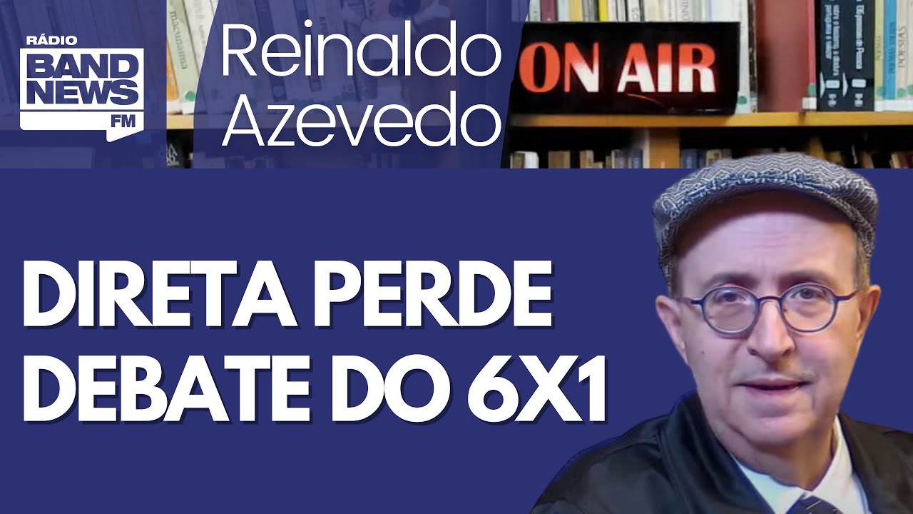 Reinaldo – Fim dos 6X1 tem apoio até de conservadores porque mundo do trabalho é mesmo precário