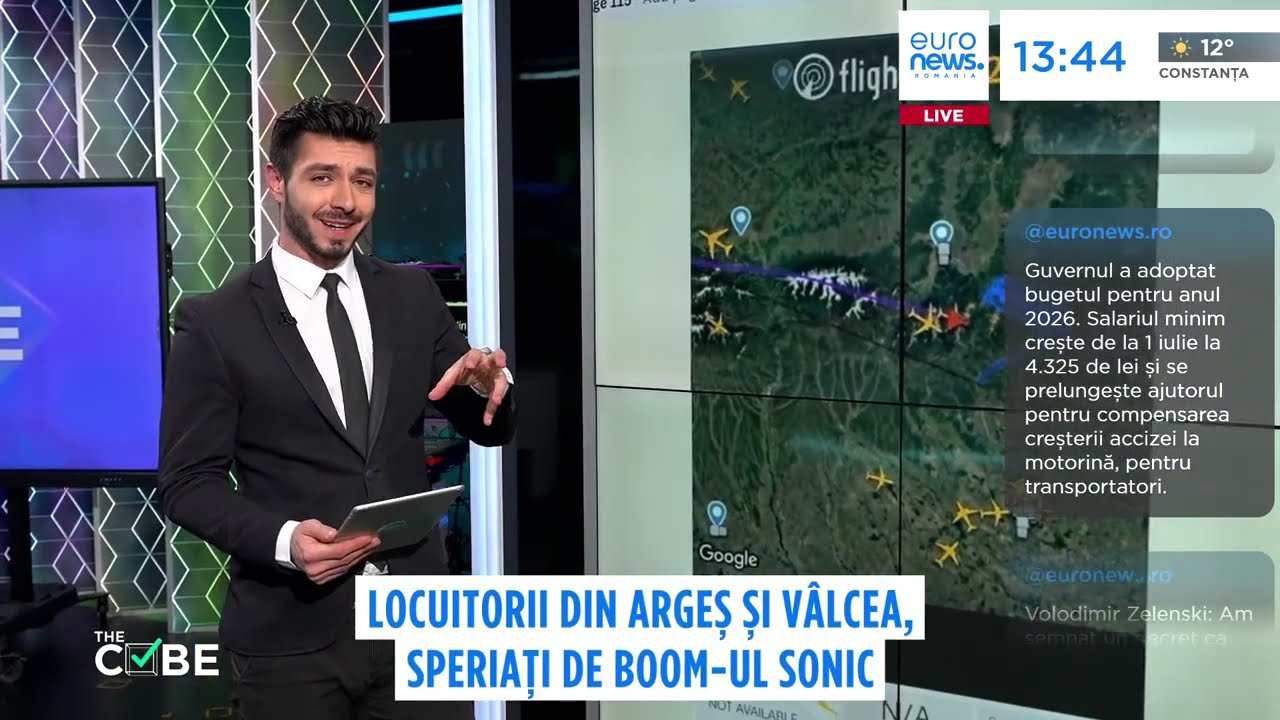 Emoții în sudul țării: două avioane de luptă au depășit viteza sunetului și au speriat localnicii