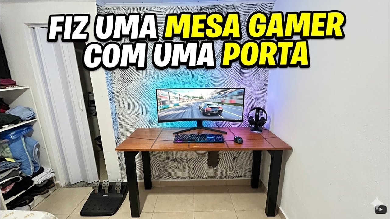 MESA GAMER CASEIRA I BAIXO CUSTO E/OU ZERO CUSTO COMO ESTÁ SENDO O MEU CASA