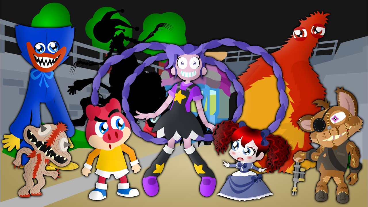 Flonk em Poppy Playtime 5 -  desenho animado - Turma Mirim