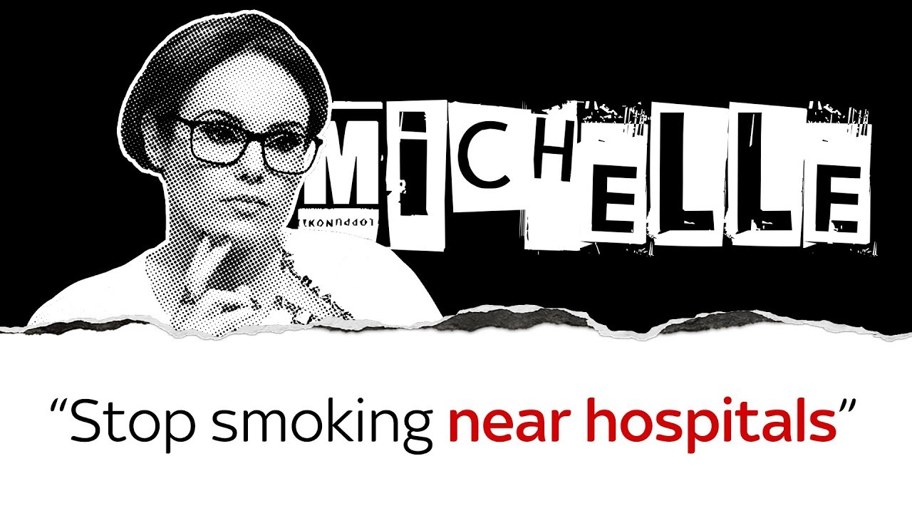 Michelle Dewberry on stopping smoking near hospitals