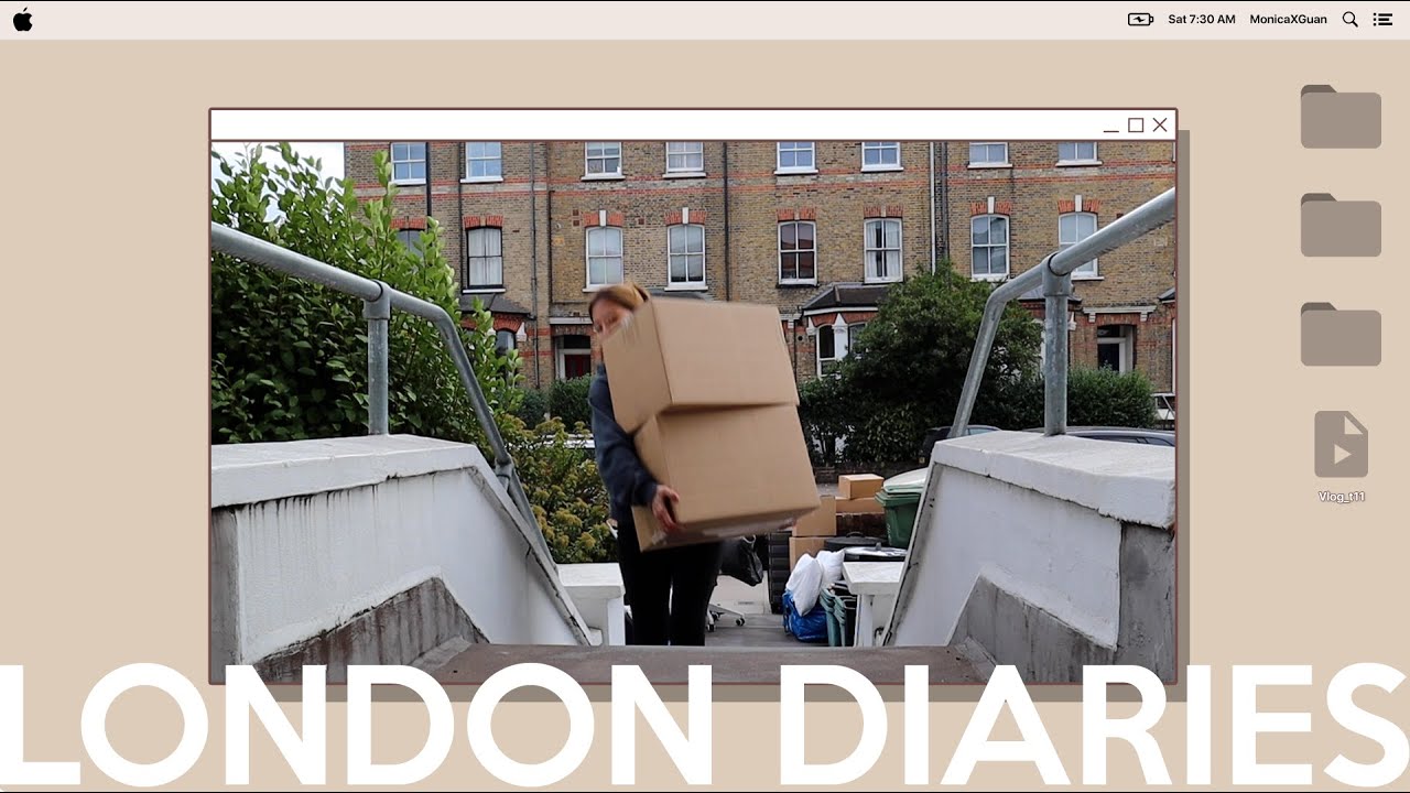 moving vlog pt 2 📦, moving in, new furniture, skating @ the national history museum | london diaries