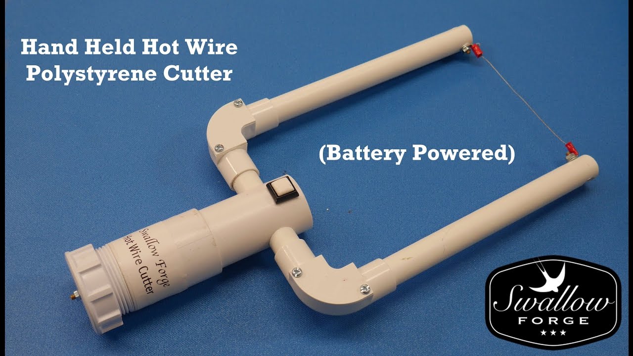 Cordless Hand Held Hot Wire Foam Cutter  - Polystyrene -Battery Powered Styro slicer