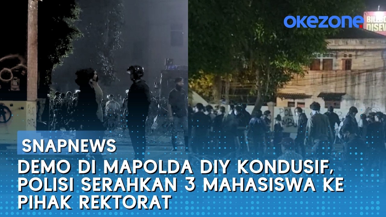 Demo di Mapolda DIY Kondusif, Polisi Serahkan 3 Mahasiswa ke Pihak Rektorat