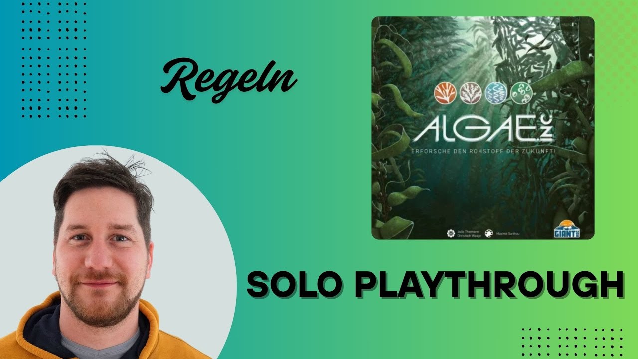 Algae Inc - Regeln und Solo Playthrough - Lebensmittel Abteilung