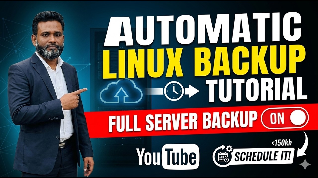 How to Set Schedule Backup for Full Linux Server | Automatic Linux Backup Tutorial