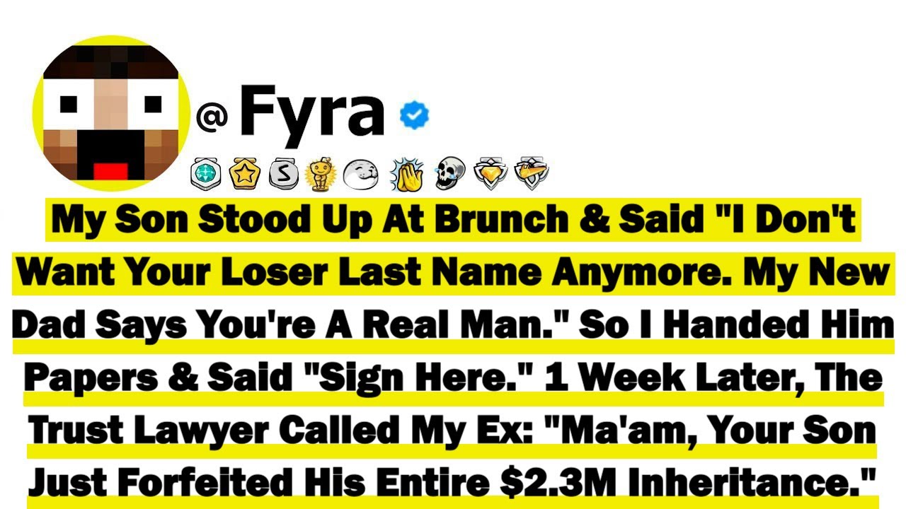 My Son Stood Up At Brunch & Said 