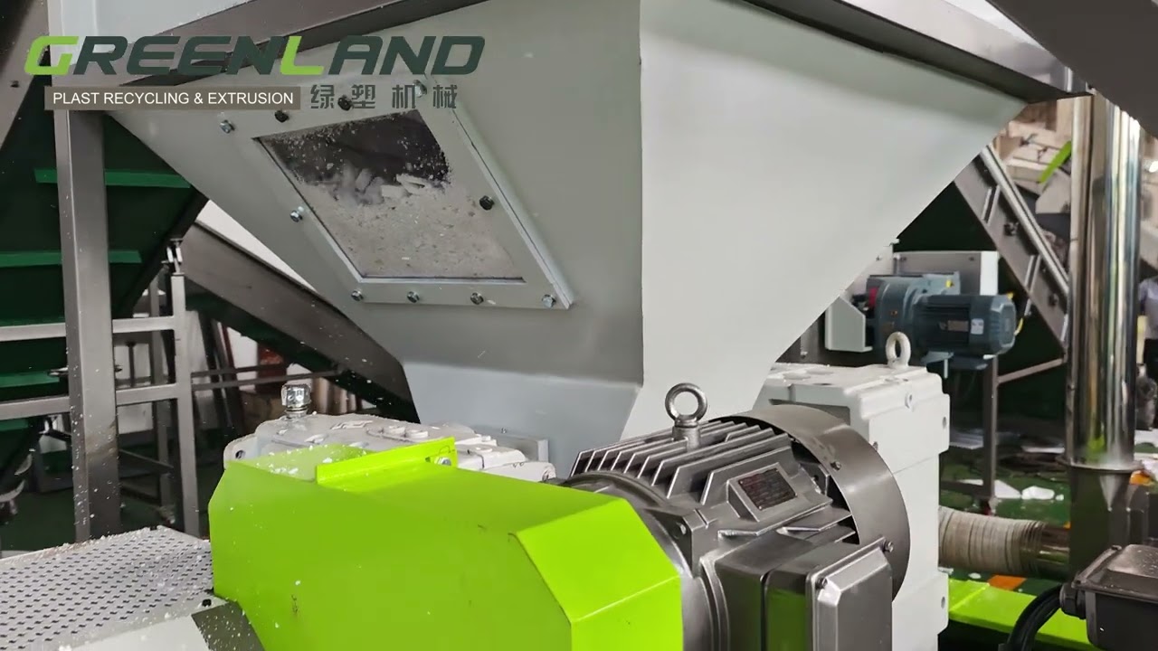 Greenlandplast EPS foam recycling pelletizer styrofoam pelletizing machine