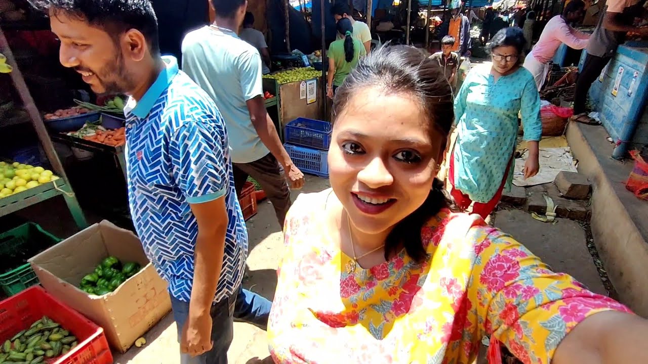 Best Bengali Market in Bangalore|Mini Kolkata|Ajke Andhra Style Thali Try korlam..