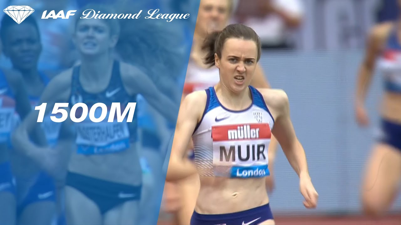 Laura Muir wins the 1500m on home soil in London - IAAF Diamond League 2019