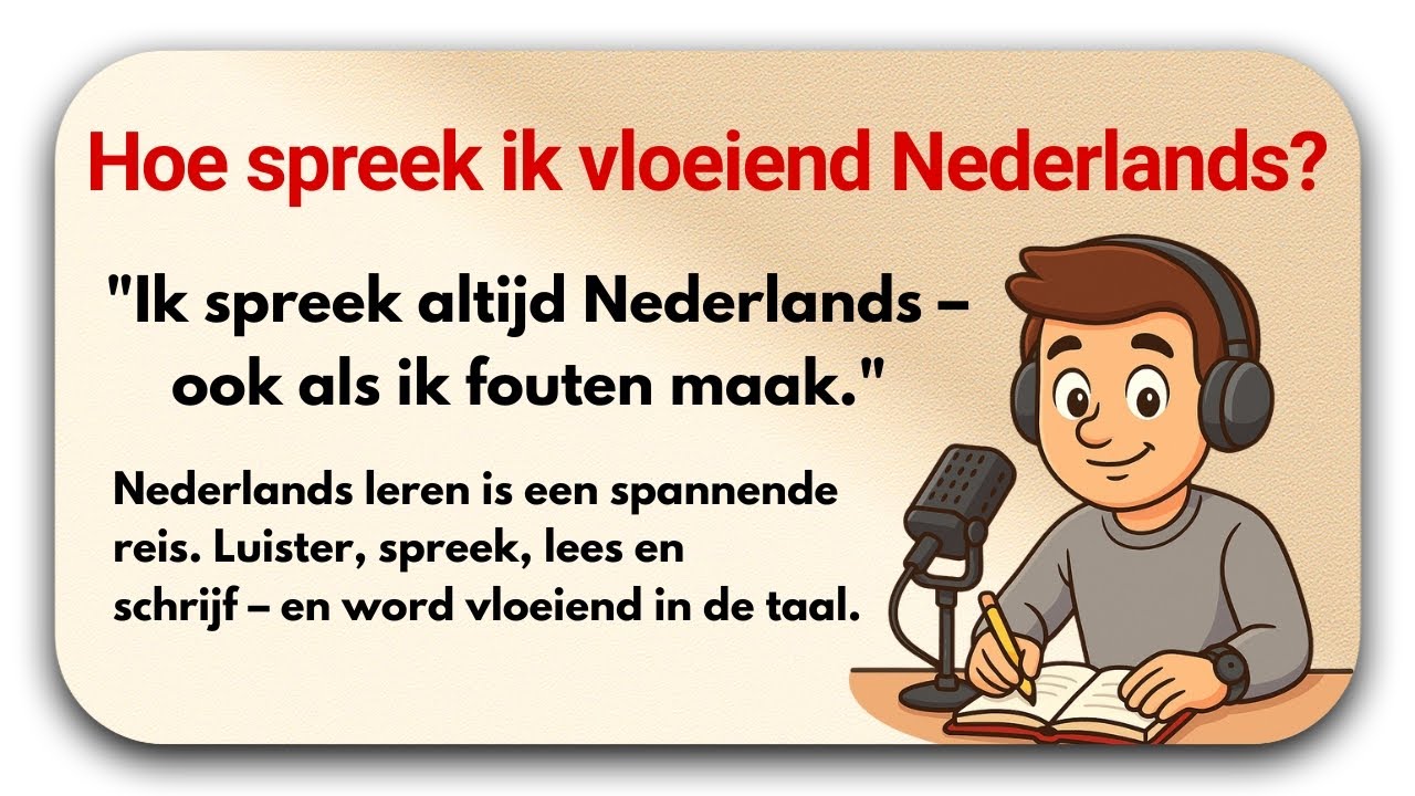 Spreek altijd Nederlands!  |  Dutch Story for Beginners A1 A2