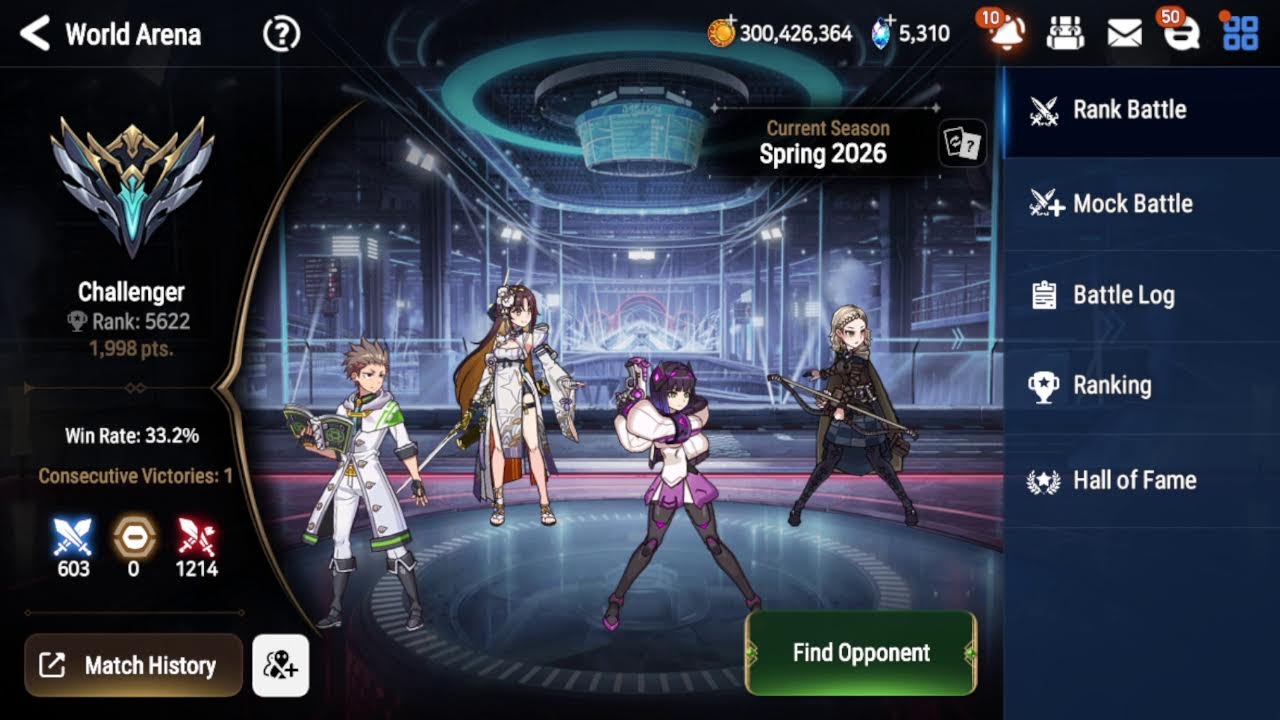 Epic 7.  3 stars vs RTA. 18/02/26