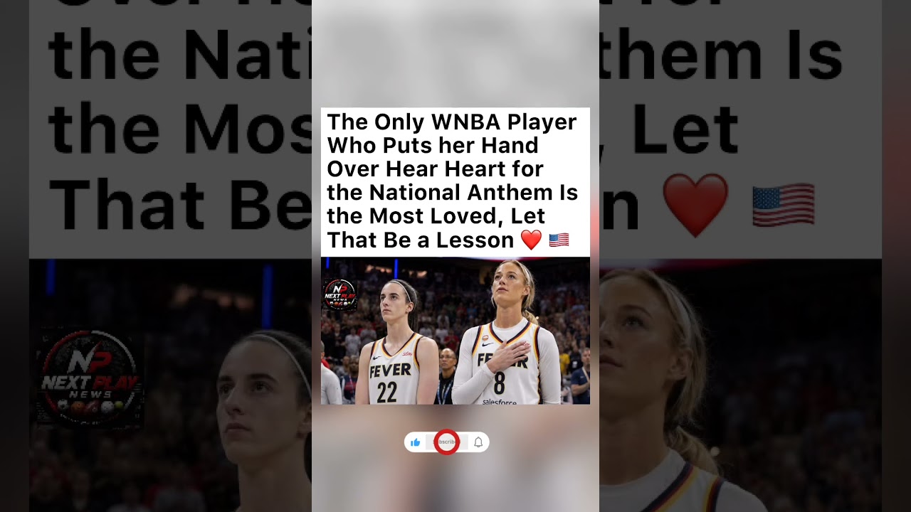 Caitlin Clark&rsquo;s National Anthem Moment Goes Viral! 🇺🇸#wnba #viral #sportstalk #nba #wnbatok #news