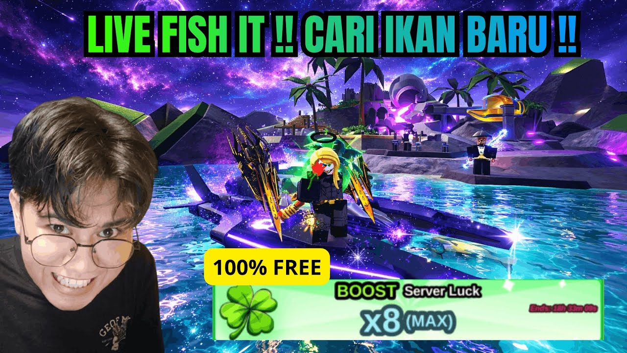Live Fish It !! Mabar Server Gratis x8 Update Galaxy !! #roblox #fishit
