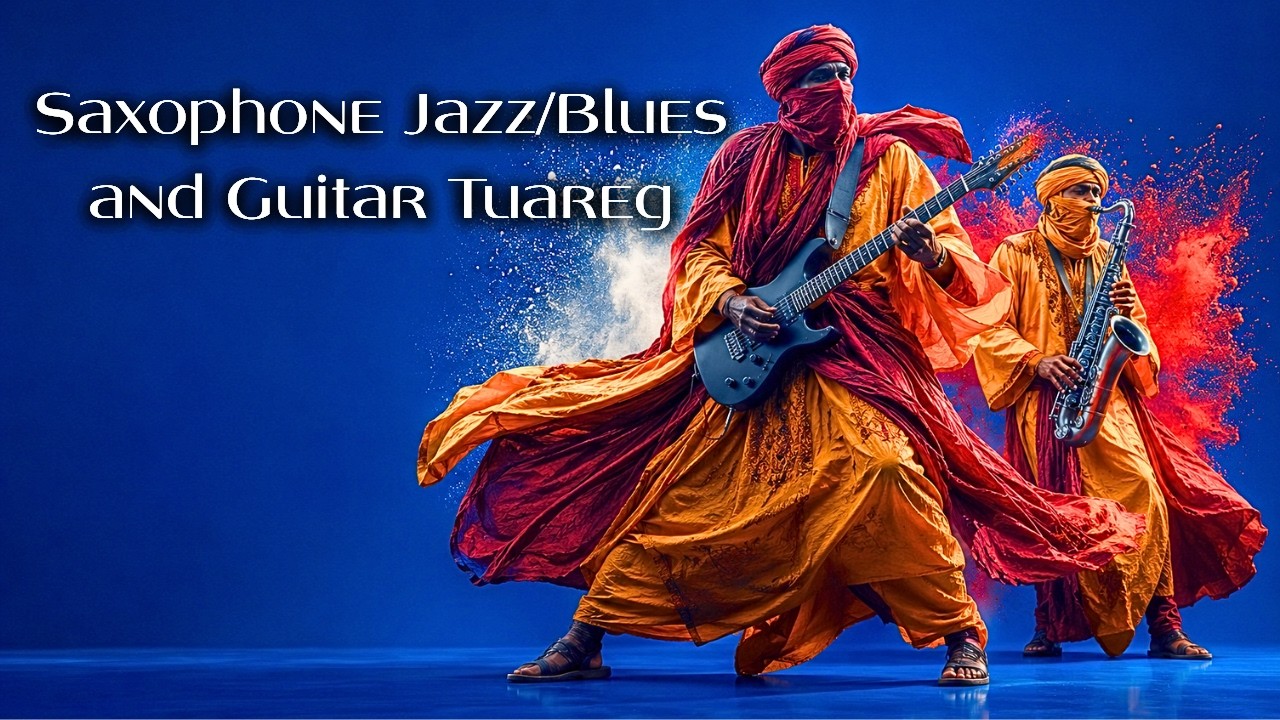 Saxophone Jazz/Blues and Guitar Tuareg Instrumental Music
