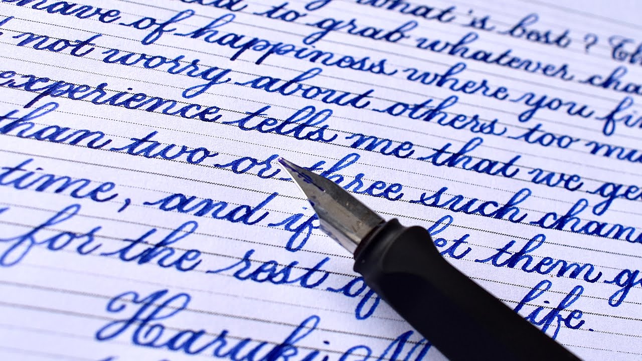 Handwriting Practice with fountain pen | Beautiful, neat and clean handwriting|  Lamy Joy