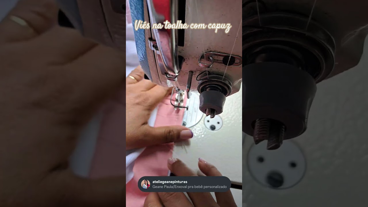 viés na toalha com capuz 
