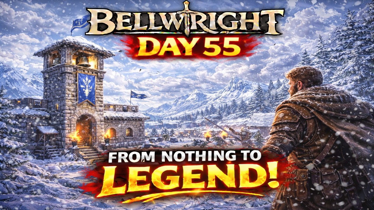 Let's Play Bellwright - Day 55 - started building the Belltower 🔔🏗️ revolution in Bradford 🏘️⚔️.