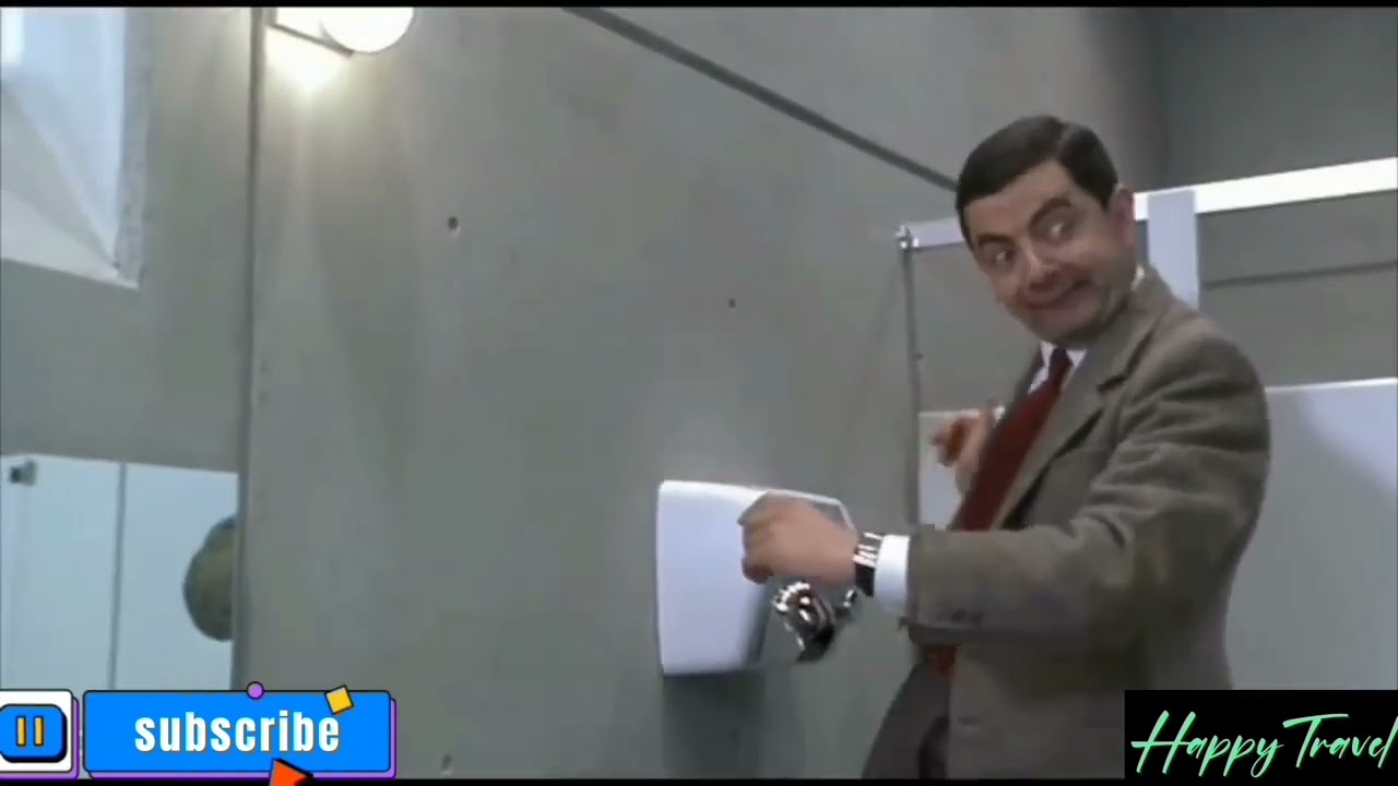 Mr Bean gets wet in the bathroom | Funny Movie Clips