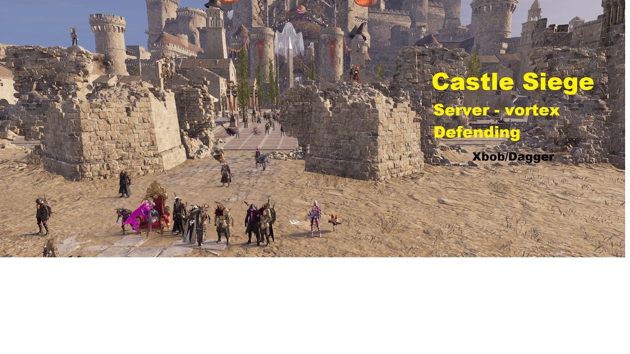 Insanely Massive Castle Siege 1000+ Players | End Game GvG |  Defending POV