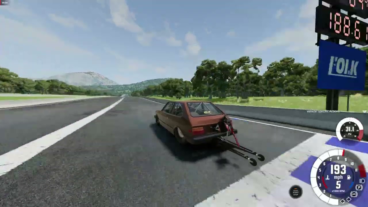 STARLET 13B TURBO 7 SECONDS PASS 1/4 MILE