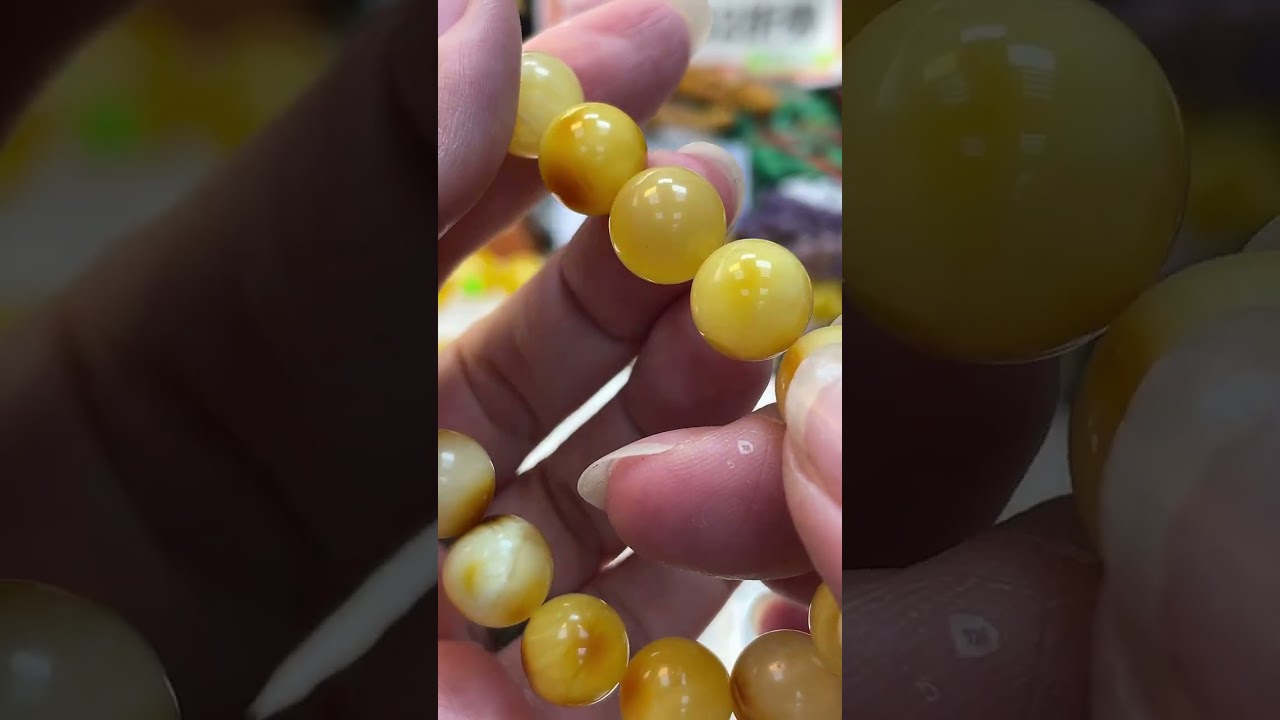 眼緣坊 特價 天然 俄料 火山口料 蜜蠟 無優化 中國國檢地大證書06866 近12mm 手串 16手圍 鳳山現貨