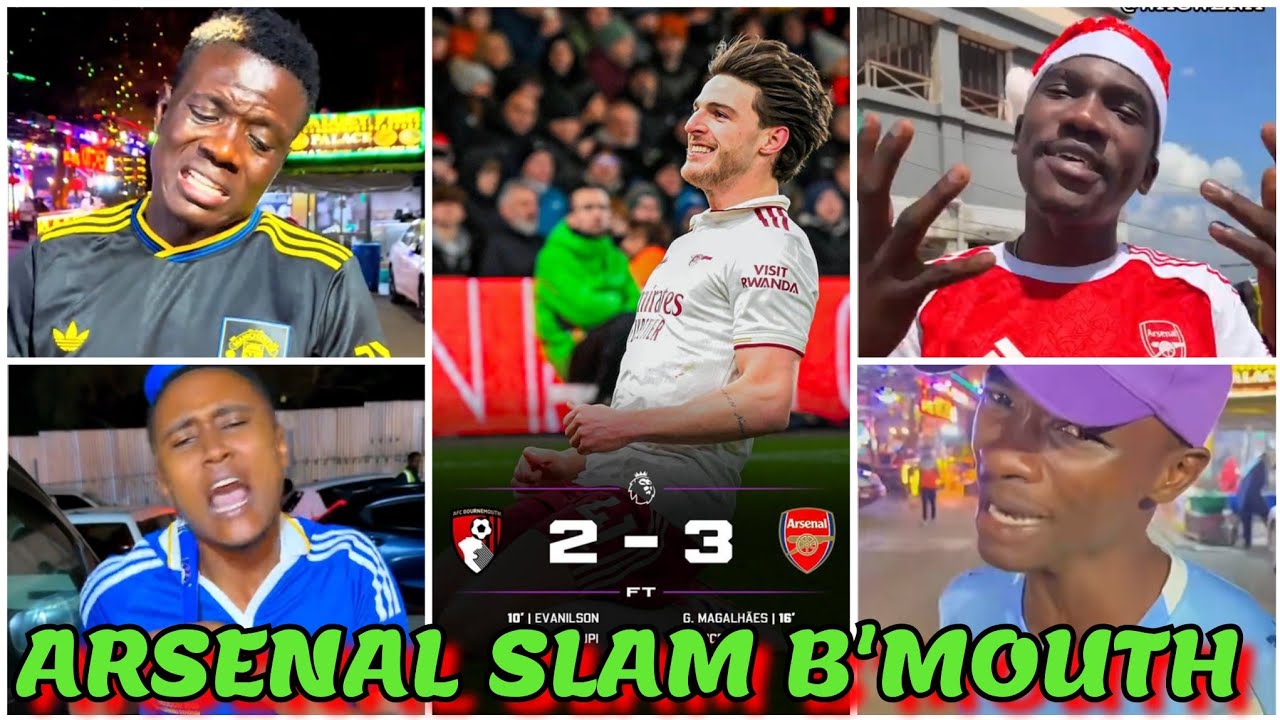 GENZ HILARIOUS REACTION ON ARSENAL 3-2 WIN VS BOURNEMOUTH IN THE PREMIER LEAGUE