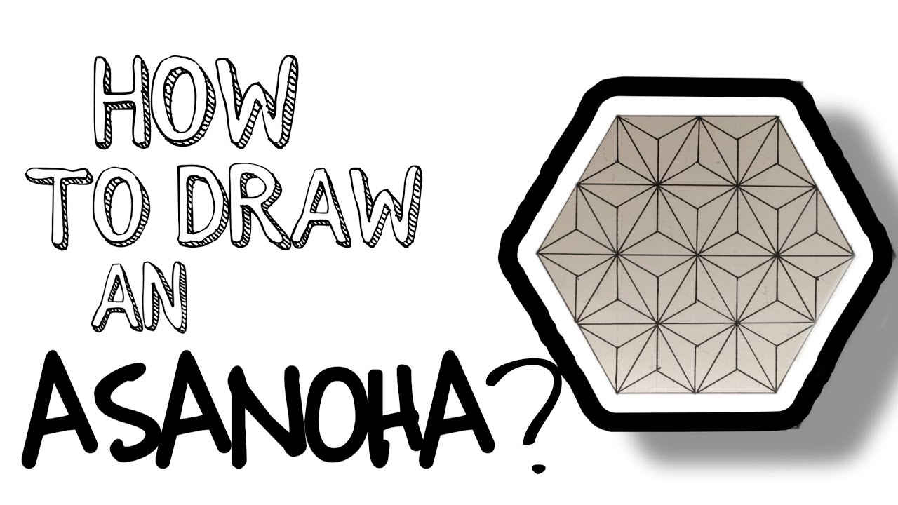 How to draw an ASANOHA PATTERN?|Saniya Ahir|