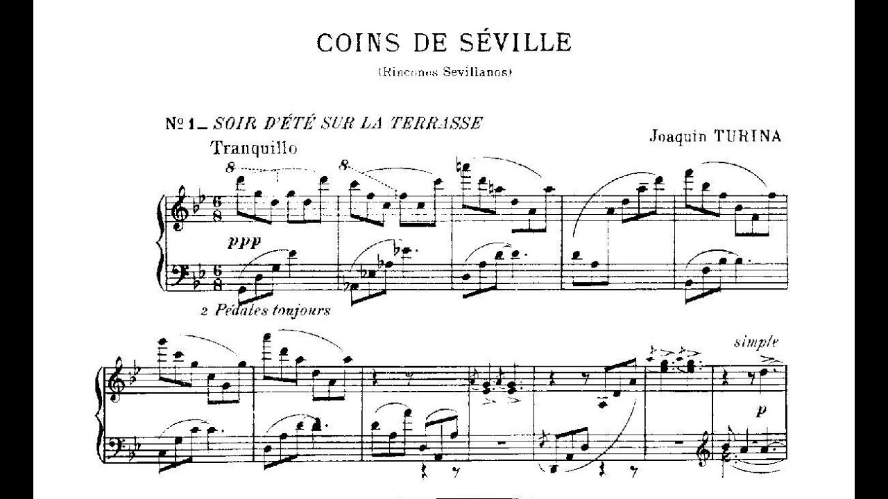 Joaquín Turina: Rincones sevillanos Op. 5 (1911)