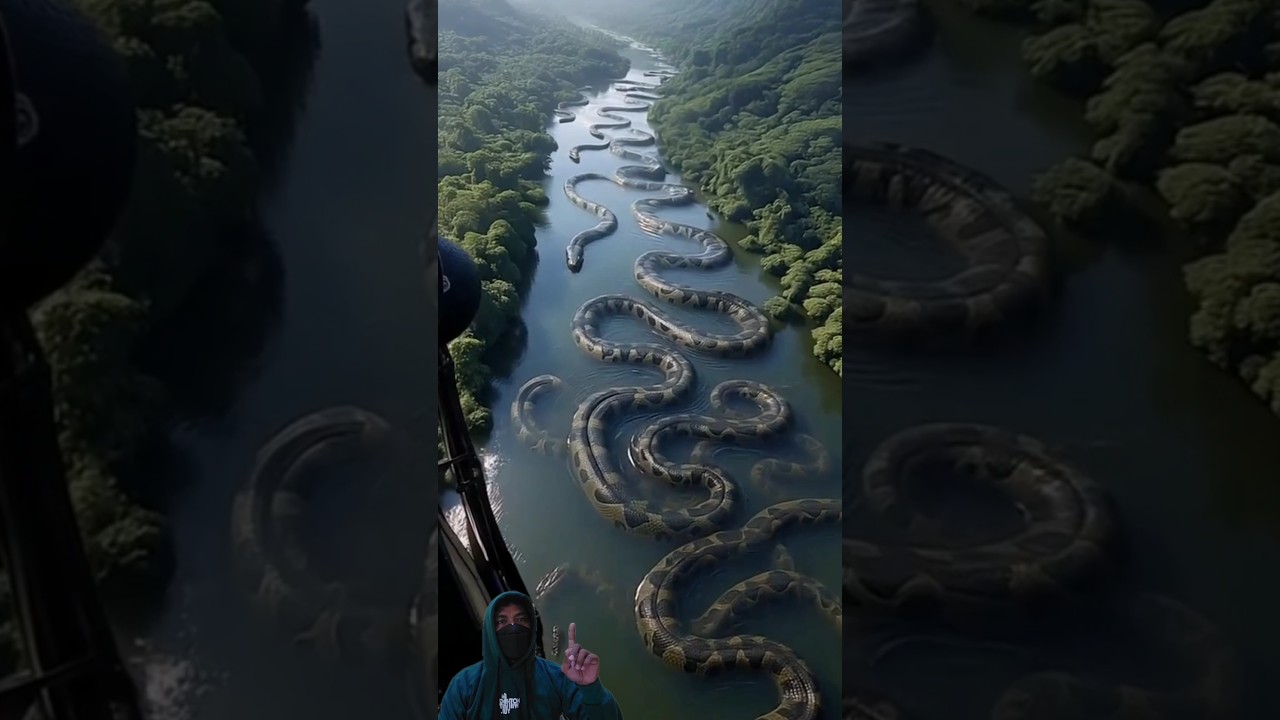 Mengerikan! Detik Detik Puluhan Ular Penguasa Sungai Amazon Pada Keluar Dari Sarangnya
