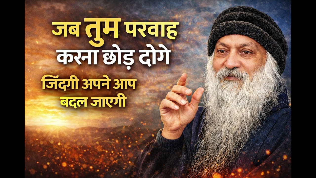 Osho on Let Go Mindset 🔥 परवाह छोड़ते ही जीवन क्यों बदल जाता है? | Hindi Pravachan