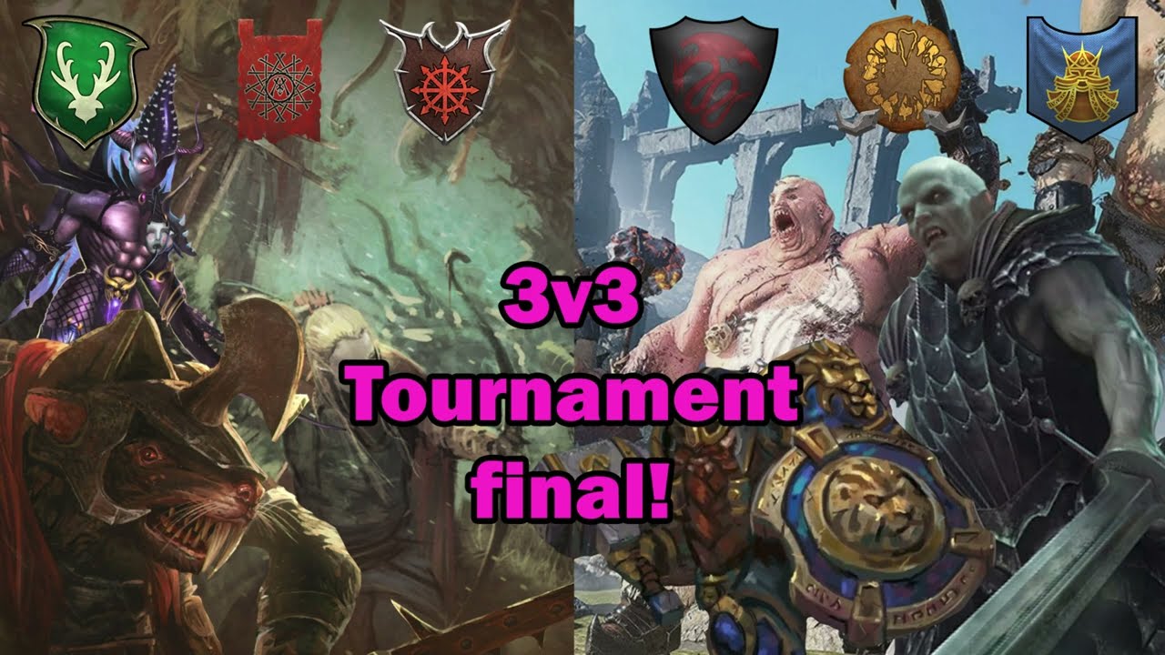 Финал турнира 3на3 | Total War Warhammer 3 tournament | Land Battle