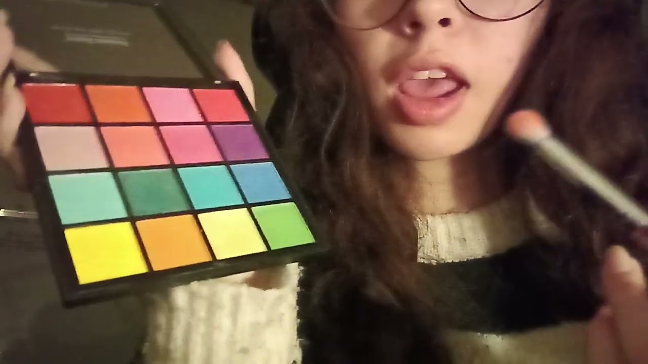 TE MAQUILLO EN ASMR - mouth sounds y visuales 