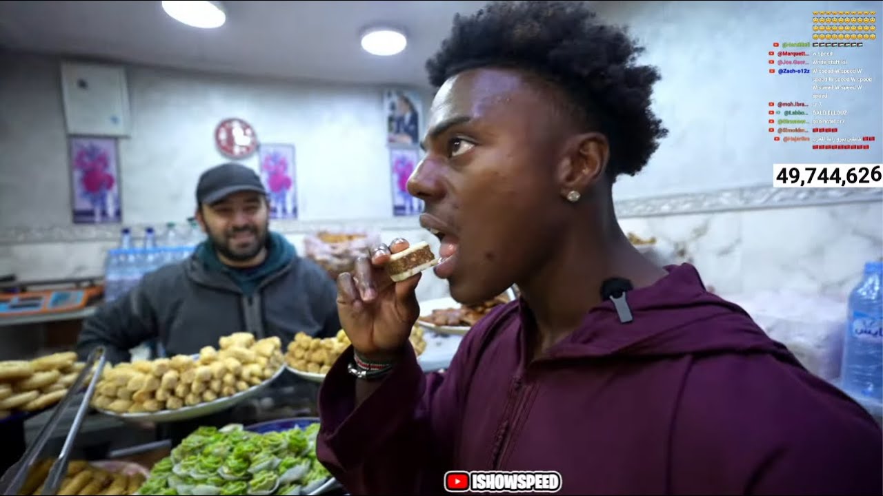 iShowSpeed Tries Moroccan Sweets 🍫🇲🇦