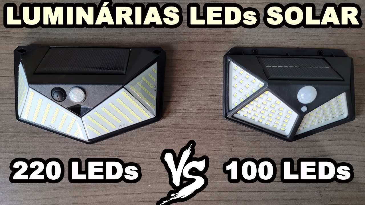 Luminárias LED Solar com Sensor de Presença | Unboxing, Review & Comparativo