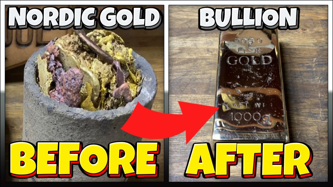 Nordic Gold Bullion Bar - Home Furnace - Petrobond Casting - Melting Copper, Aluminium, Zinc & Tin