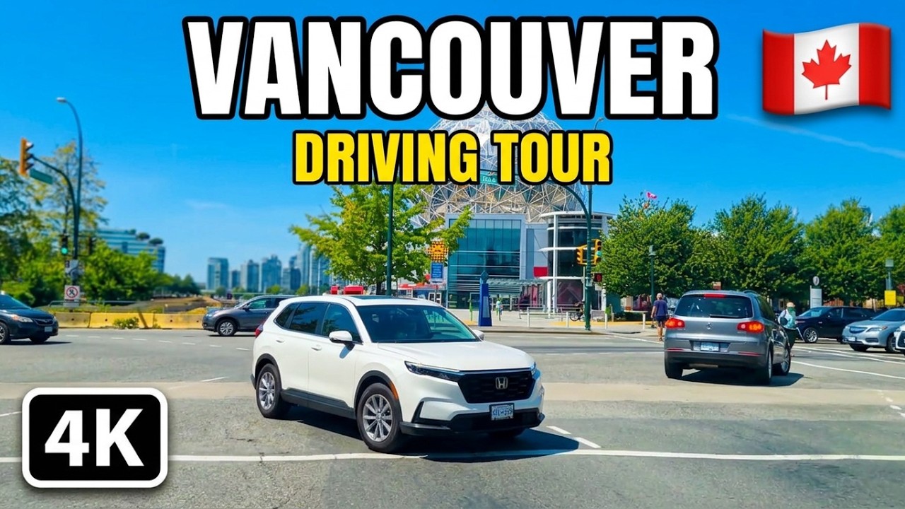 🇨🇦  [4K] Vancouver Driving to Richmond BC, Canada