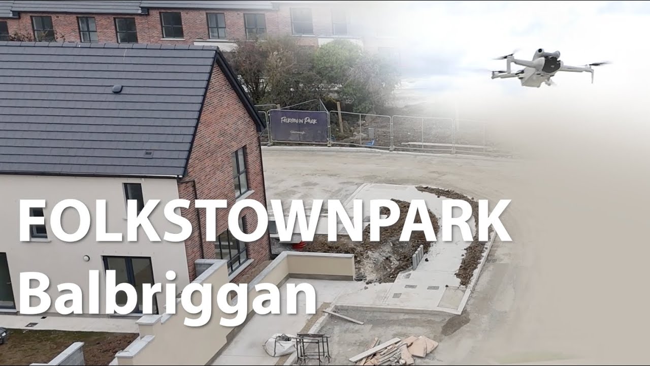Drone Flight over Folkstown Park in Balbriggan, County Dublin