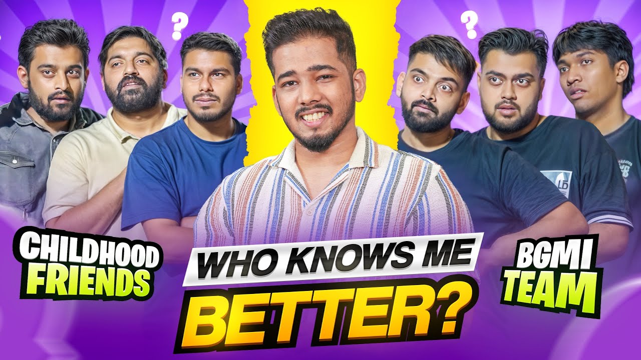 CHILDHOOD FRIENDS VS BGMI TEAM - WHO KNOWS ME BETTER? | Legion Pro 5