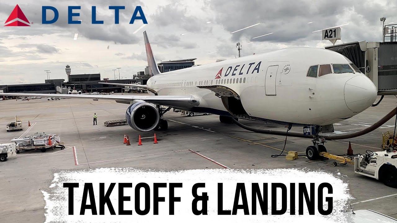Takeoff and Landing | Delta 767-300 | JFK - DSS