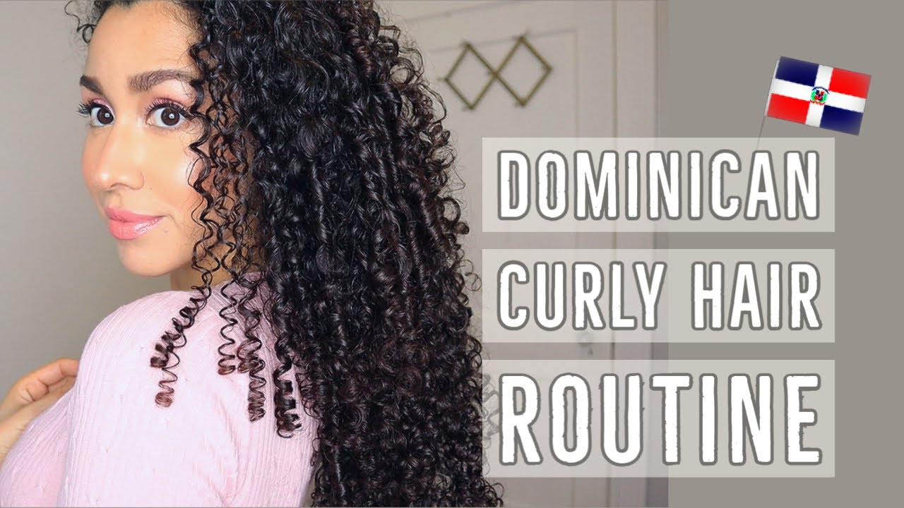 3b/3c Curly Hair Routine Feat. Dominican Products! (Spanish/Eng sub)