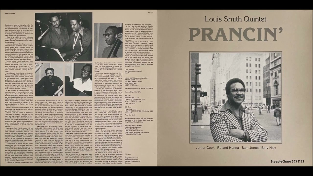 Louis Smith Quintet - Prancin' [Full Album] (1979)