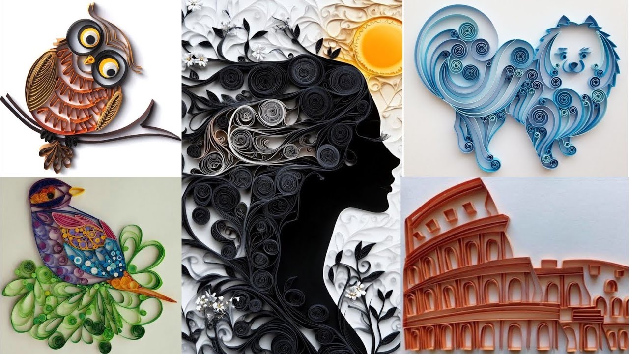 Diy Creative Quilling Paper Art | Easy Quilling Paper Wall Hanging crafts | Quilling For Beginners