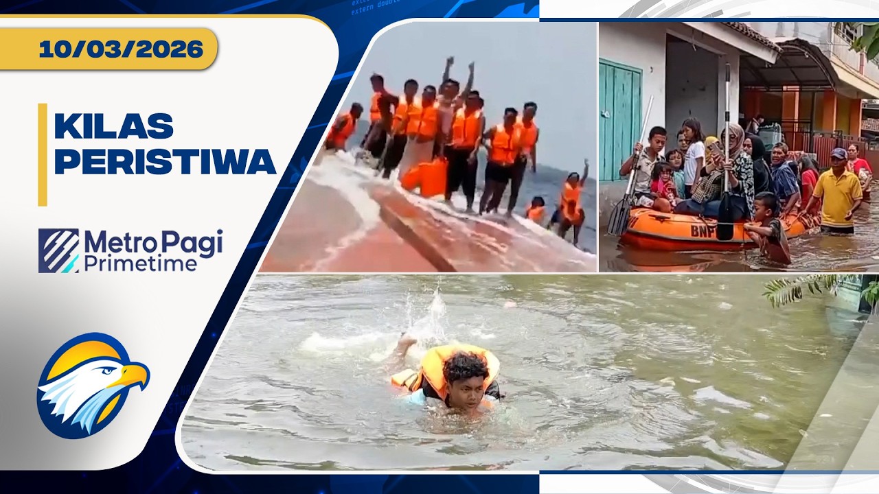 Banjir Rendam Tangerang dan Cilegon, Kapal Makmur Jaya Terbalik | Metro Pagi Primetime